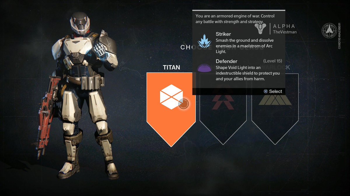 DestinyNostalgi's tweet photo. POV: You just got Destiny 1 and it’s time to choose your class. https://t.co/p8SwXv0UjH
