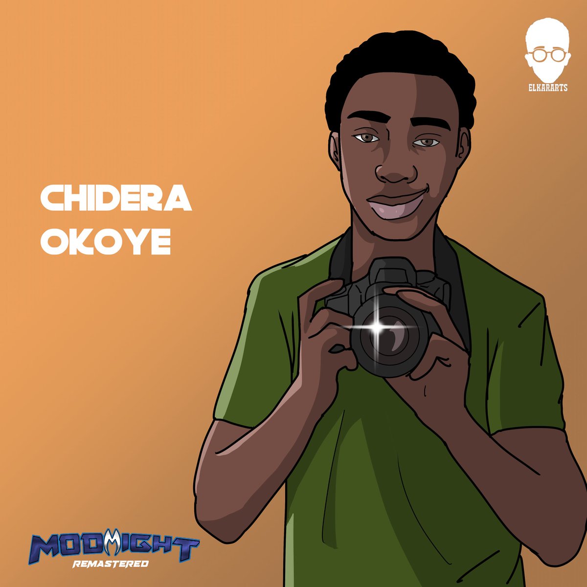 elkararts's tweet photo. Say cheese!!!  📷 Meet Chidera, think of him as Jason's rival in school, but he has a crush on Maya, so sometimes he has to be nice. He loves music a lot, mostly aftobeat. He will help Maya later in the series with his photography skills. #modmight #comics #afro #african #naija https://t.co/CbQJy0Ax3U