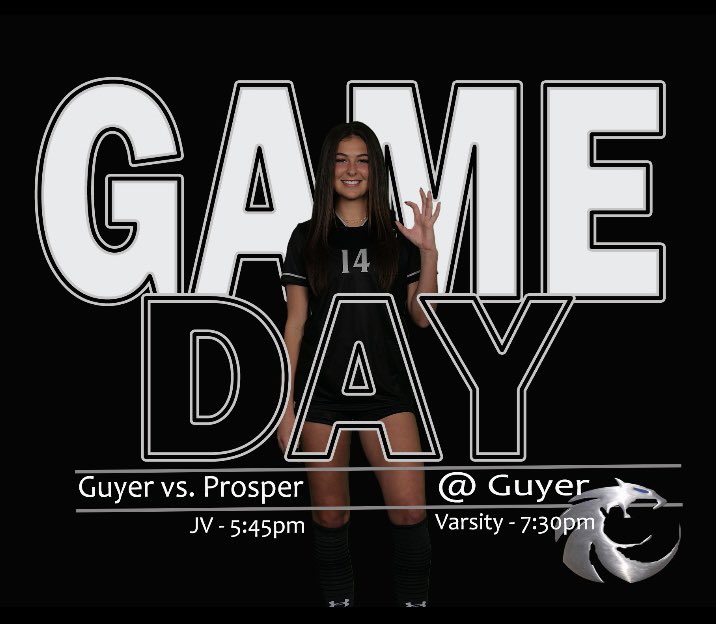 For the first time this season, the girls are at HOME tonight!! Let’s fill the stands! 

⚫️ JV Black at 5:45pm
⚪️ Varsity at 7:30pm 
📍 Guyer