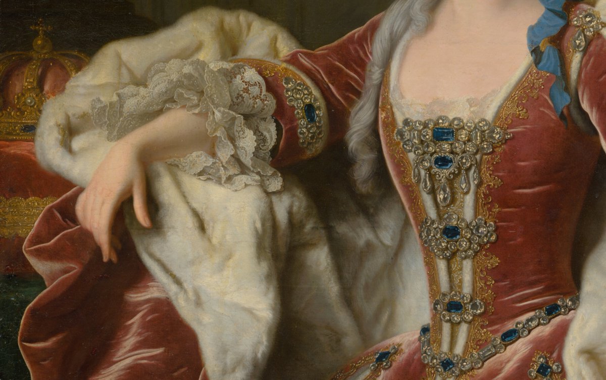OldPortraiture's tweet photo. Born #OnThisDay in 1674: French painter #JeanRanc (1674-1735)

Portrait of #ElisabethFarnese (1692-1766), Queen of Spain, 1723 

#Ranc #FrenchBaroque 
Slovenská národná galéria https://t.co/TwqNFQBS1y