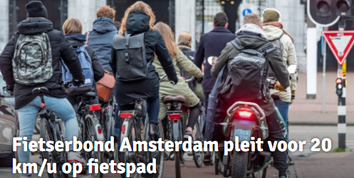 Er zouden nu in Amsterdam namelijk kwetsbare fietsers afhaken omdat het op de smalle paden binnen de ring te druk wordt.

Cycledata meet inmiddels al op 24 locaties de snelheid van fietsverkeer in Amsterdam om de gemeente te voorzien van data.
 lnkd.in/ei9gJBE3

#amsterdam