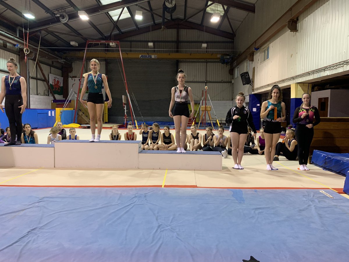 The results are in! SE Wales tumble &amp; Vault. U14’s 3rd place Elsie Sargent 1st Place Sienna Halpin. U19’s Holly Jones 5th place. Well done girls fantastic performances