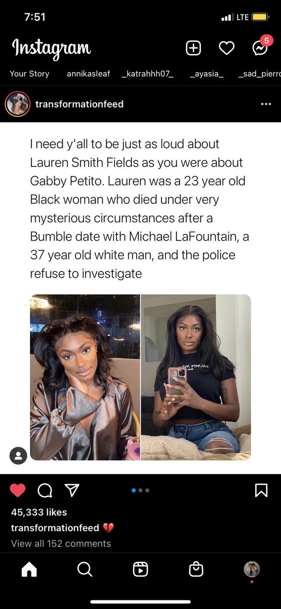 Saw this on Instagram, thought I’d share. #JusticeForLaurenSmithFields