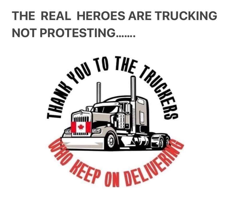 sparkes397's tweet photo. Some how in all the chaos we've forgotten about these truckers.  THANK YOU #newfoundland #truckers #covid19nfld https://t.co/7nRo0Onyfk