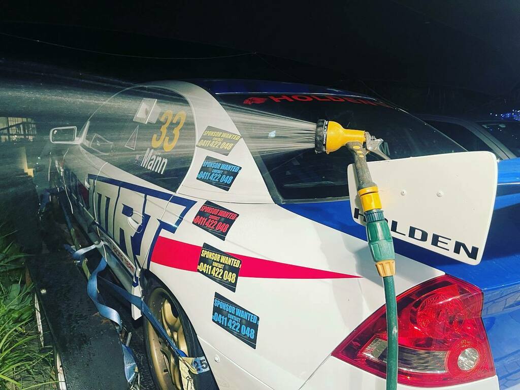 mann_racing's tweet photo. Give a spoiler more credit. They do more the just downforce 😂 https://t.co/SMacUYhMLx