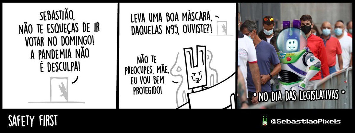 SebastiaoPixeis's tweet photo. Sim, um coelho também vota! Mas com muito mais estilo.

#votações #legislativas2022 #memeseleiçoes #buzzlightyear #hazmat https://t.co/YArQnYPfKu