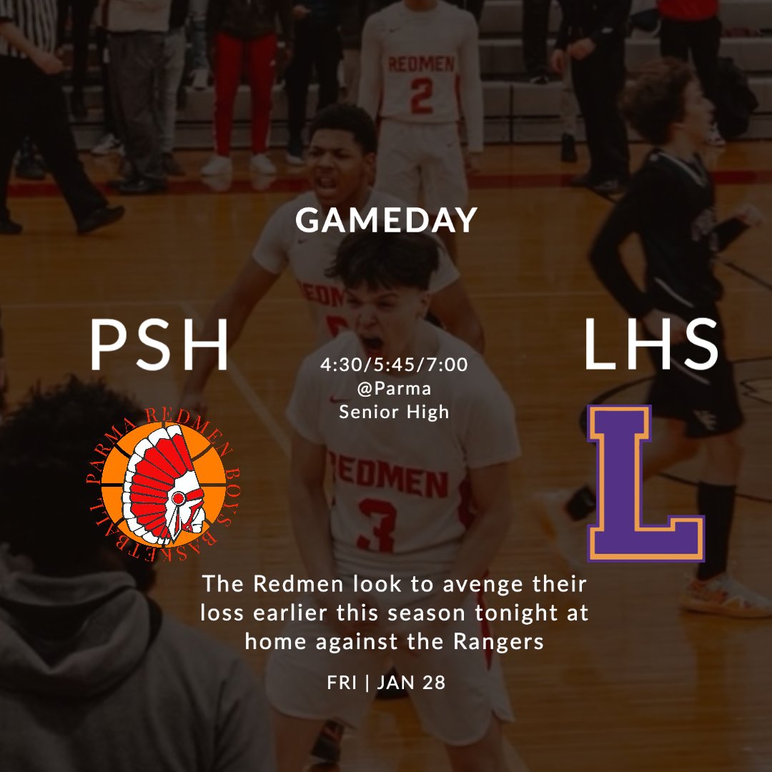 ParmaRedmenBBk's tweet photo. GAMEDAY
Tonight the Redmen are back in action at home against the Rangers of Lakewood. Let's go Redmen! #RedmenHoops https://t.co/Kg5ydrh6yd