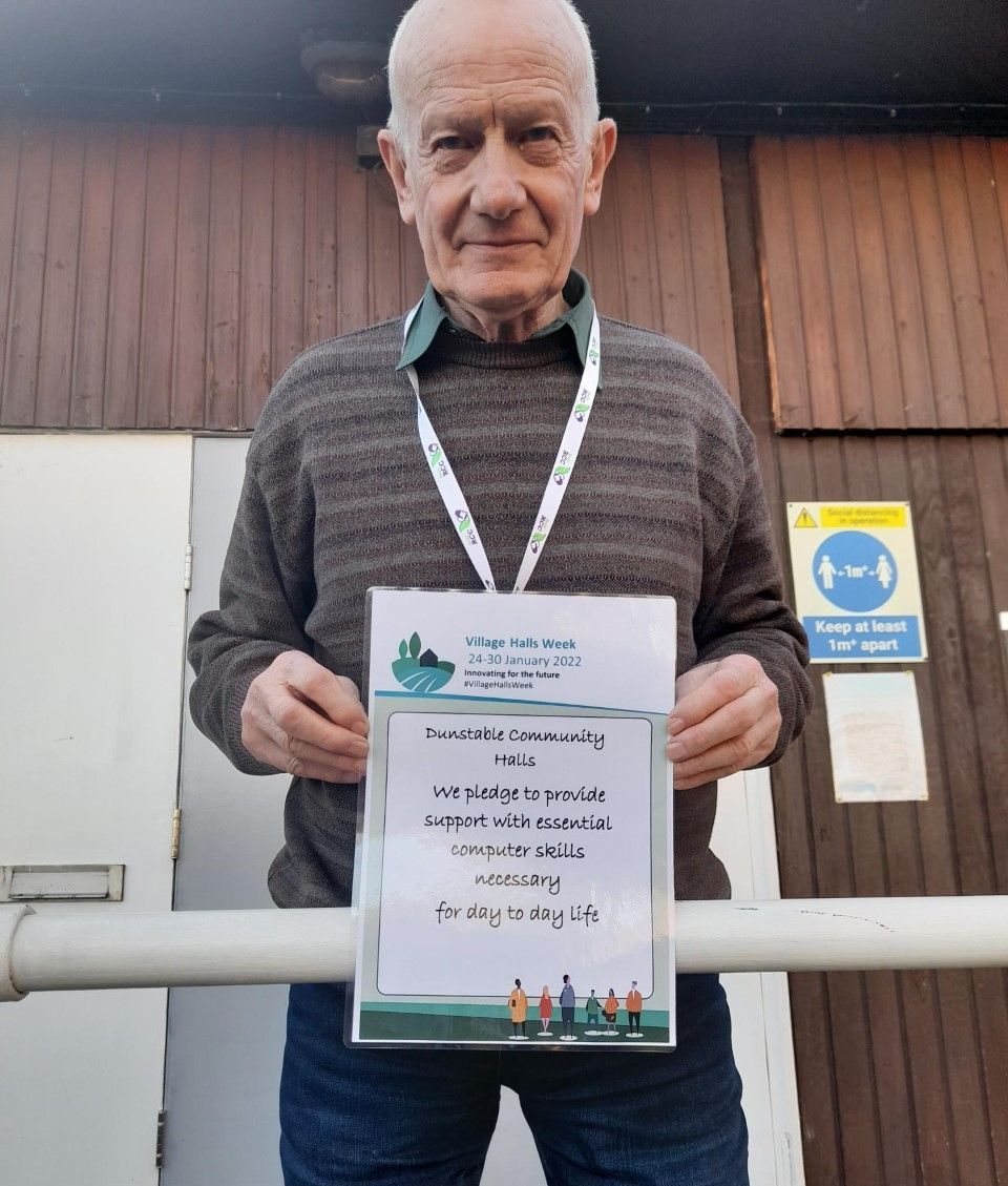 This #VillageHallsWeek Dunstable Community Halls are pledging "to provide support with essential computer skills necessary for day to day life."

#VillageHallsWeek2022 #BedsRCC #BRCC #villagehalls