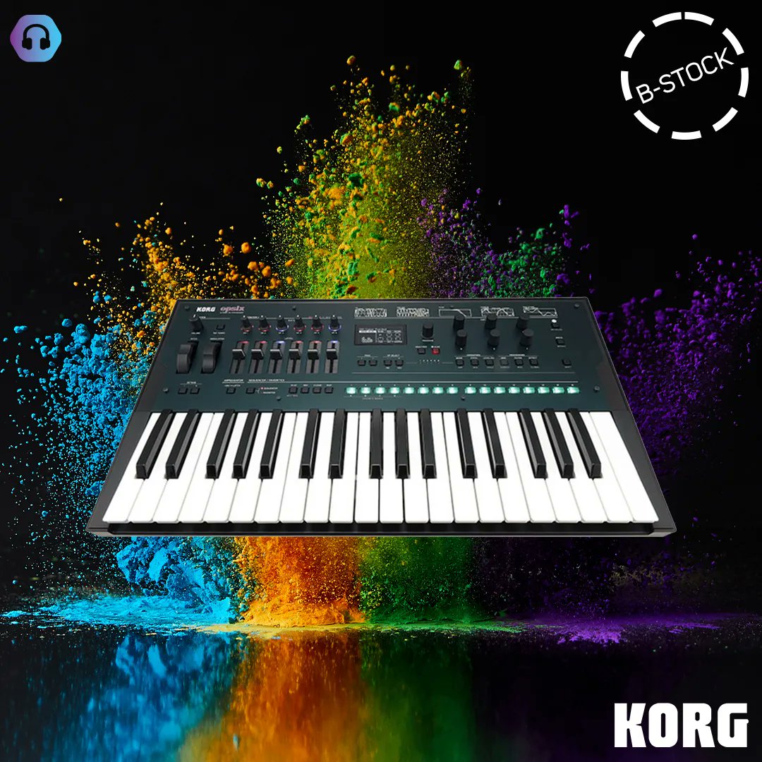 ScanProAudio's tweet photo. B-Stock Korg!  

The opsix is an “altered” six-operator FM synthesizer. With its astoundingly accessible operator mixer and diverse sound engine that goes much further than traditional FM. 

Grab this incredible synth: https://t.co/DvPCl317yT

#scan #scanproaudio #korg #synth https://t.co/XQm63eivZj