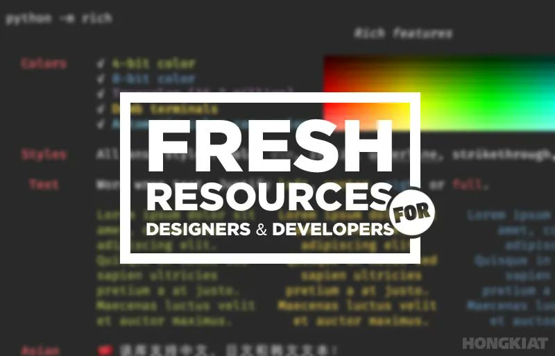 Fresh Resources for #WebDesigners and #Developers (Jan 2022)  buff.ly/3u7SusL