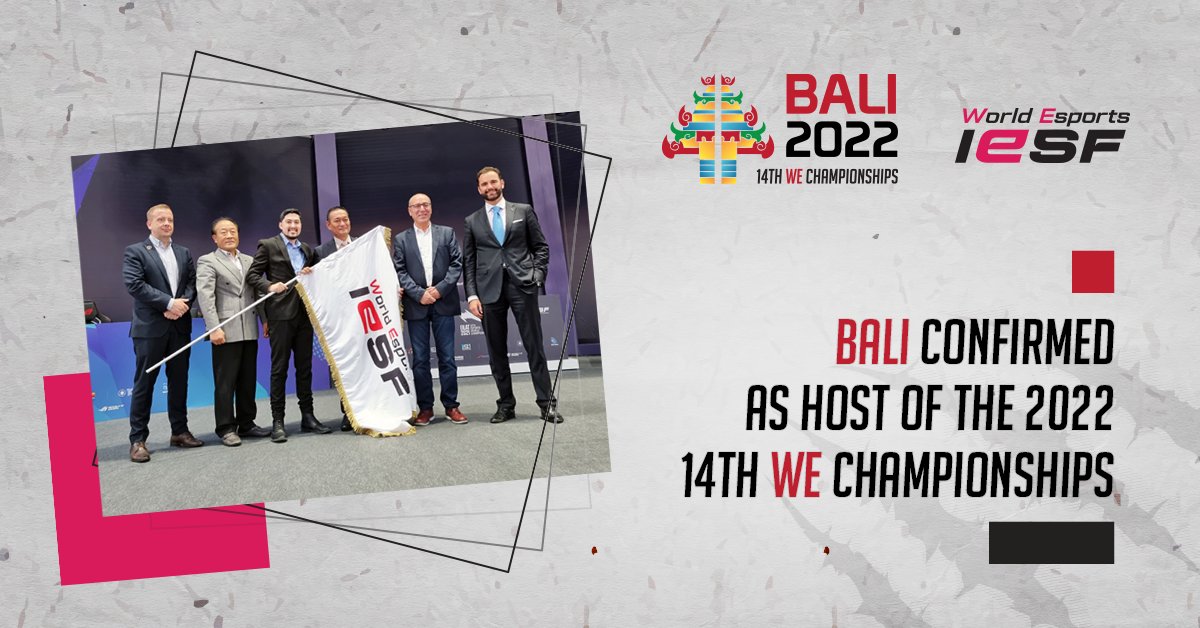 Bali, are you ready? ✨

The world's best athletes in this tropical destination, the largest WE Championships and 110+ countries participating! 🎮🌴🌏

📍 Dates: 27th November - 9th December 2022

👉👉 iesf.org/news/6950

#WorldEsports #WEC #IESF