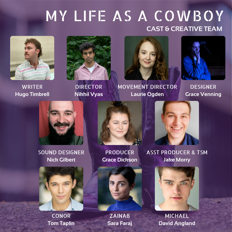 gdicksonprods's tweet photo. Introducing our amazing team for MY LIFE AS A COWBOY 🤠 Feeling v fortunate to still be able to develop this joyous new play - and to agree with @ogdenlaurie, this was the funniest readthrough I've ever been at. Coming to a theatre near you soon 👀 https://t.co/uUfnwuVCeU