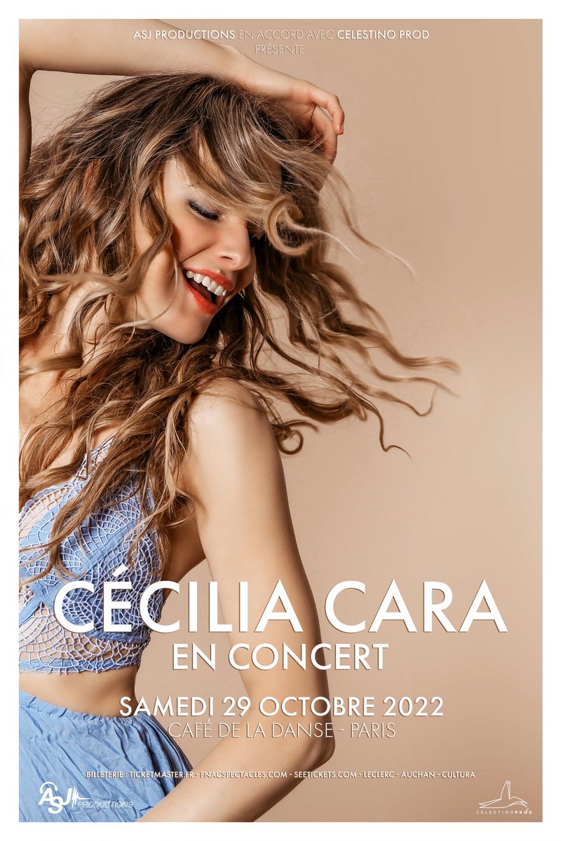 BILLETTERIE OUVERTE pour mon CONCERT EXCEPTIONNEL du SAMEDI 29 OCTOBRE au Café De la Danse à PARIS ! ☀️

RÉSERVATIONS ⬇️
fnacspectacles.com/place-spectacl…

#asjproductions #CelestinoProd
@Cafedeladanse