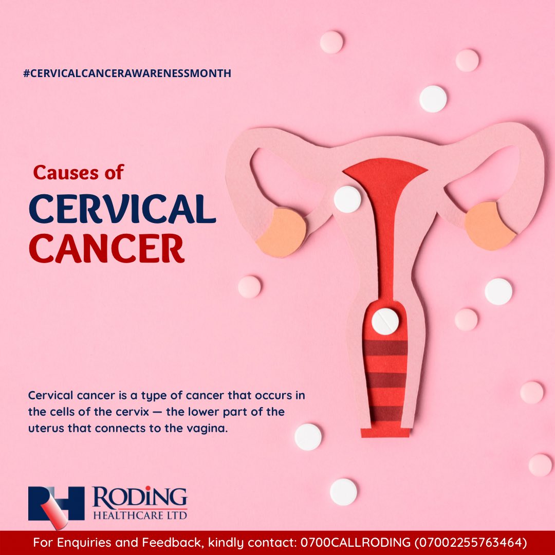 rodinghc's tweet photo. It’s cervical cancer awareness week,
Cervical cancer affects the entrance to the womb, kindly check these slides to be informed about the causes of cervical cancer and ways to prevent it. https://t.co/IJ6i9cob25