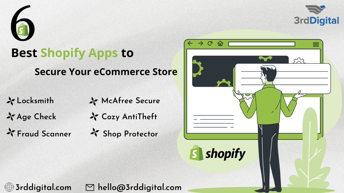 3rd_digital's tweet photo. 6 Best Shopify Apps to Secure Your eCommerce Store 

Visit Now: https://t.co/IX0eOc9ekZ

#3rddigital #shopify #ecommerce #dropshipping #shopifystore #shopifydropshipping #marketing #google #socialmedia #digitalmarketing #socialmediamarketing #onlinemarketing #marketingdigital https://t.co/tNp8qwkn7H