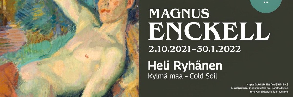 AteneumMuseum's tweet photo. Viikonlopuksi Tampereelle? Magnus Enckell -näyttely on esillä vielä sunnuntaihin 30.1.2022 asti Tampereen @taidemuseo'ssa. Suosittelemme!
#MagnusEnckell #Museot #Tampere https://t.co/x0rLmd87Oz