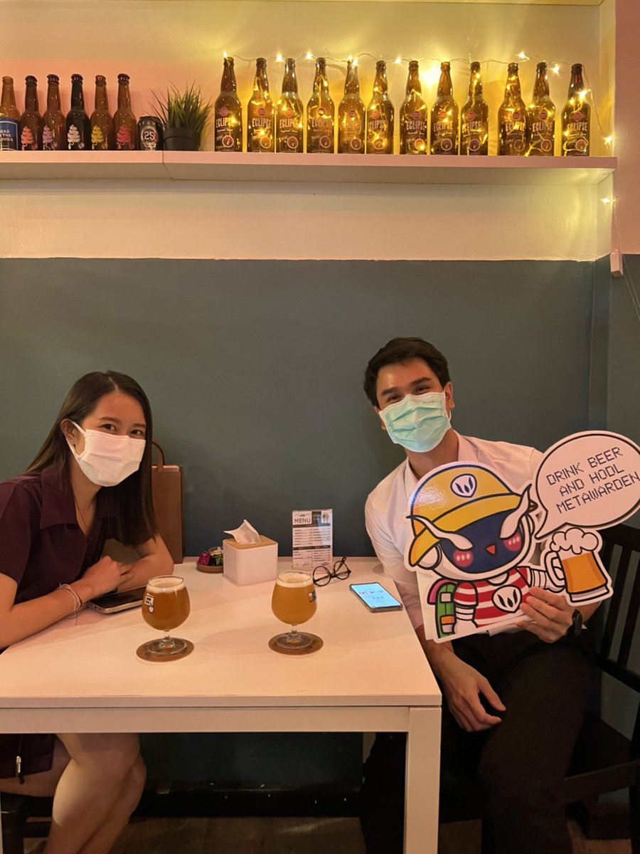 codecraftbkk's tweet photo. 🍻 #MetaWarden Collector เริ่มมาใช้สิทธิพิเศษกันแล้ววว ใครคอแห้ง ก็แวะมาโฉบแถวบางโพได้น้าา 

@MetaWardenGuild  #MWAD #NFT #NFTCommunity #NFTFamily #MetaWardenPrevilege #codecraftbkk #MetaWardenNFT https://t.co/JKmqEUMQFF