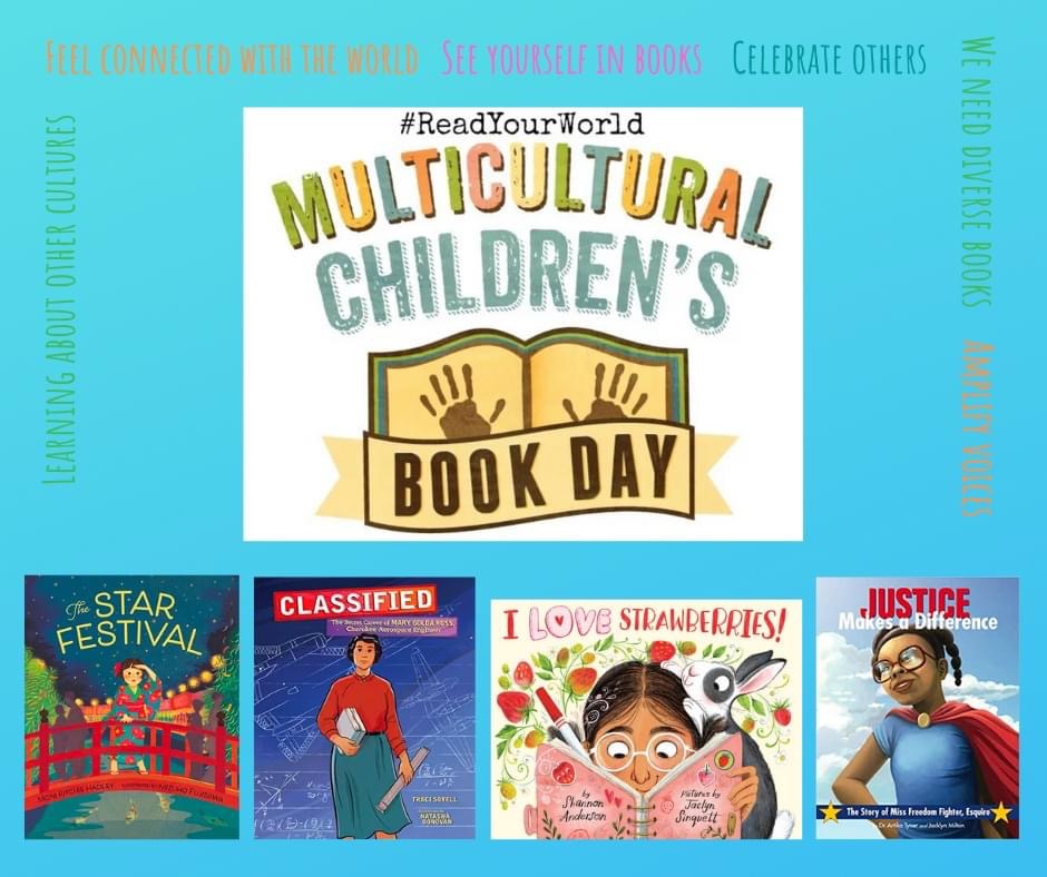 DrArtikaTyner's tweet photo. Excited to celebrate Multicultural Book Day! I look forward to children learning that they are NEVER too young to make a difference as they read our Justice book.
#readyourworld #celebrateothers #PlantingSeedsOfChange
#ReadAndRelate
#GrowingJustice
#LoveAndLiteracy https://t.co/FaDIJEY2X8