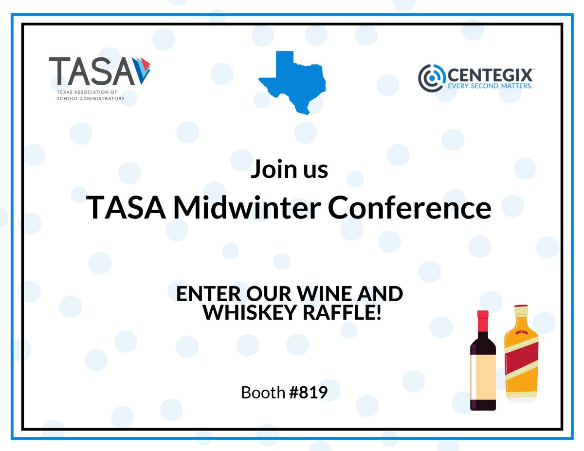 _CentegixOLD's tweet photo. Attending the @tasanet Midwinter Conference? Come by our booth to learn more about CrisisAlert, our badge-based alert system, and see a live demo. Learn more about our expansion in Texas: https://t.co/s4oAy2oRq1
#schoolsafety #pushbuttonhelpcomes https://t.co/Mf2vOGn2d6