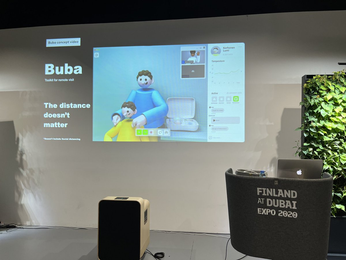 VardPa's tweet photo. Some pictures of iHAC at the Finnish pavilion. Special thanks to students @AaltoDPTDesign and @UmeaUniversity #UiD. We are going to exhibit and speak at the Swedish pavilion 1st-2nd of February. #iVOPD, @Nordicwelfare1 @RegionVbtn #glesbygdsmedicinsktcentrum #GMC https://t.co/rbO9j4rqLU
