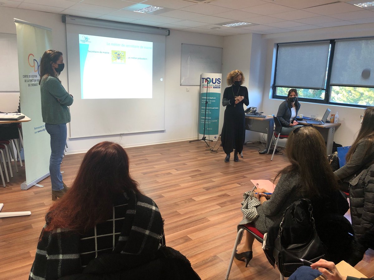 ferreFred's tweet photo. @pole_emploi #BéziersCapiscol, Journée de recrutement de 6 secrétaires de Mairie avec le #cdg34, Centre de Gestion de la Fonction Publique Territoriale de l'Hérault - 15 présents, 6 candidats retenus pour 6 postes à pourvoir 👍 https://t.co/YUk62C42hv