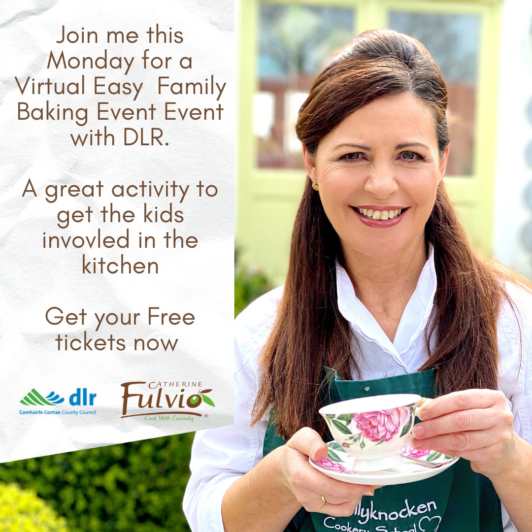 Cfulvio's tweet photo. Looking for something fun and creative to do with the kids after school?
Join myself &amp; @dlrevents on Monday January 31st at 7:30pm for a #virtual #homebaking #cookalong, where the whole family can join in

Get your FREE tickets today: https://t.co/cpF5XUMzNN

#dlrevents https://t.co/HH26pmz5kC