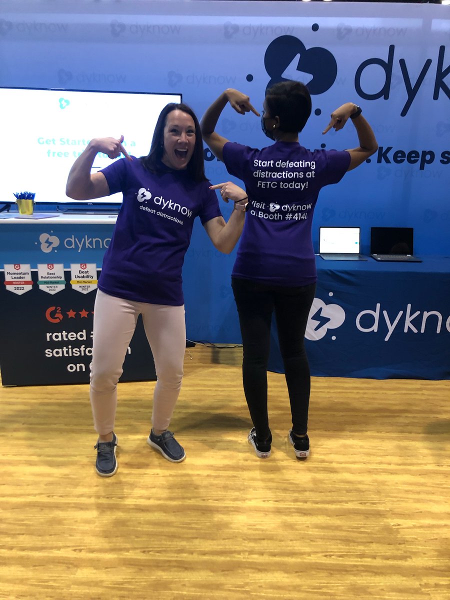 Gotta love the swag you get while at #FETC . <a href="/mrstechking/">Tasia K.</a> and I  stopped over at one of our favs, <a href="/Dyknow/">Dyknow</a> thank you!!!