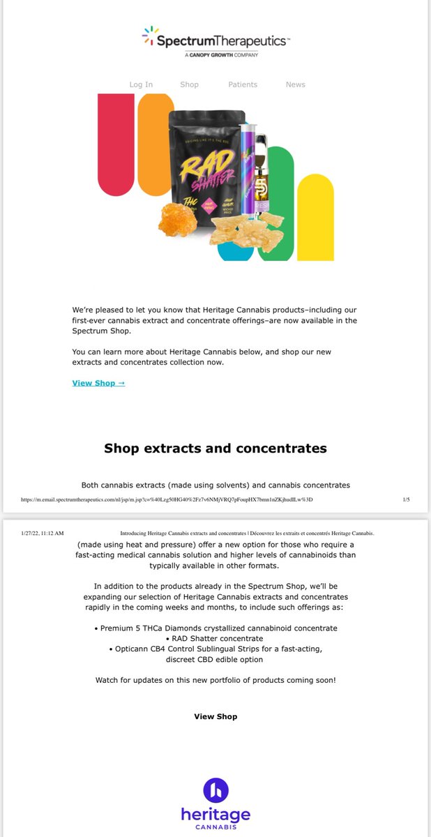 Heritage Cannabis Achieves Major Milestone with Products Now Available through Spectrum Therapeutics
businesswire.com/news/home/2022…
$CANN $HERTF