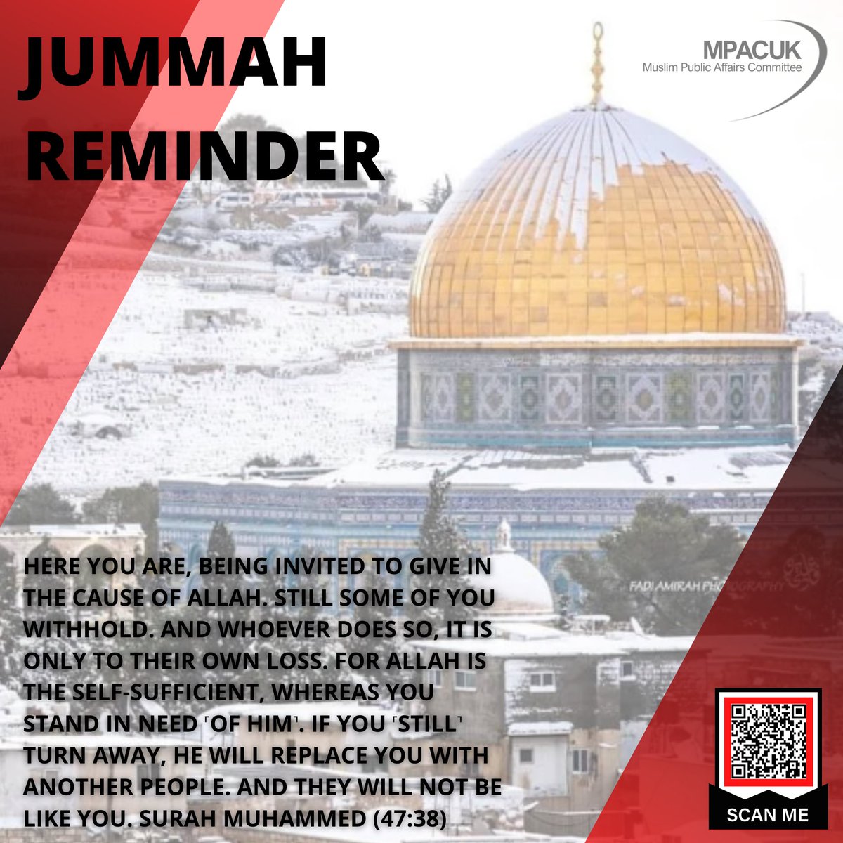 MPACUK's tweet photo. Jummah Kareem - The most significant donation anyone could donate to #MPACUK is your time, sign up today and find out how you can help tackle #Islamophobia & help the ummah towards #freedom, #justice & #equality
#islam #jummah #JummahMubarak #jummahkareem #viral https://t.co/PL3A9QKayj