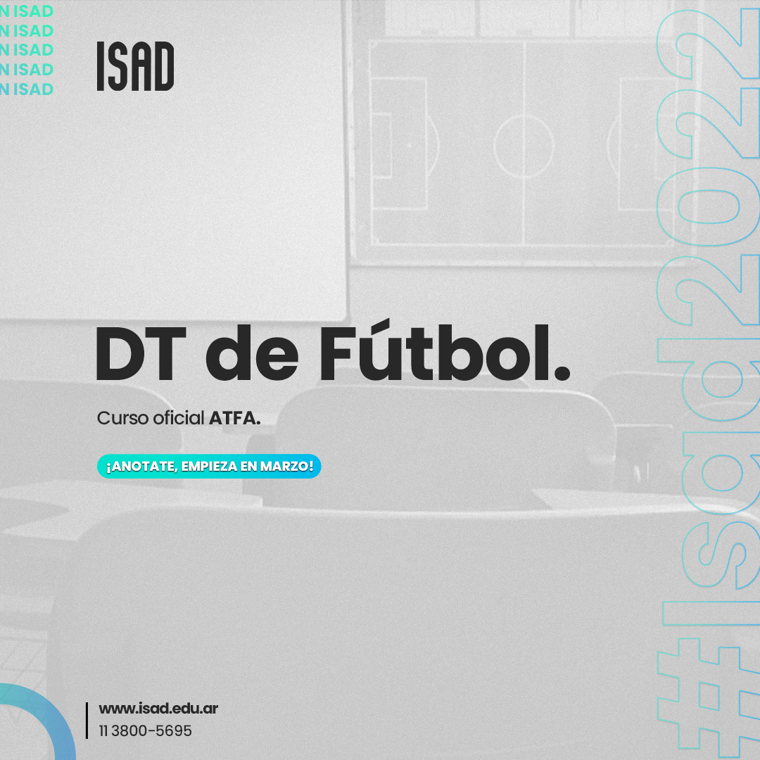 InstitutoISAD's tweet image. 📣 𝗖𝗨𝗥𝗦𝗢 𝗢𝗙𝗜𝗖𝗜𝗔𝗟 𝗗𝗧 𝗗𝗘 𝗙𝗨́𝗧𝗕𝗢𝗟 𝟮𝟬𝟮𝟮

➡️ Avalado por Conmebol
➡️ Convenios con clubes
➡️ Amplia salida laboral

📌 Licencias C/B en 1er. Año.
📌 Licencia A en 2do. Año.
📌 Licencia PRO en 8 meses (adicionales).

📱 Comunicate por WhatsApp al 11-3800-5695.