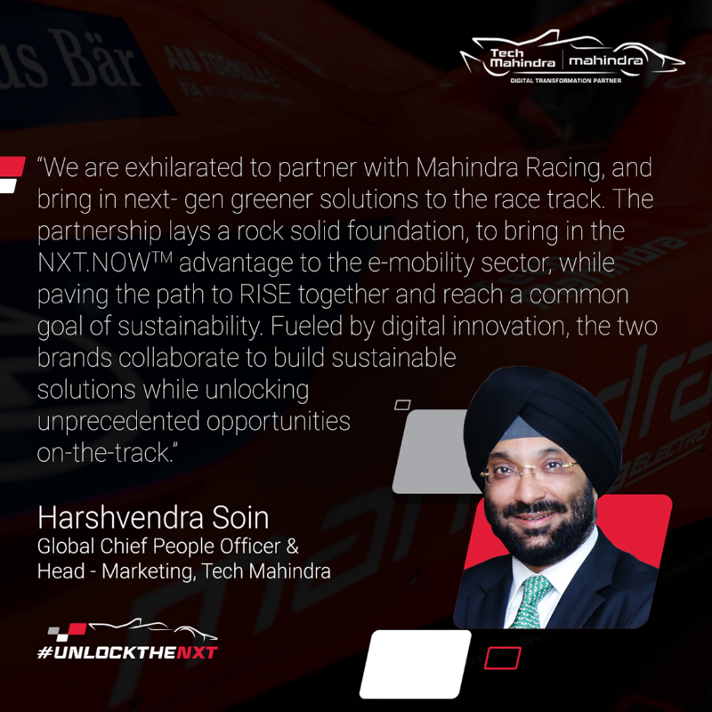 tech_mahindra's tweet photo. We are thrilled to strengthen our partnership with @MahindraRacing for the fifth consecutive season, to Revolutionize Fan Experience!

Get ready to #UnlockTheNxt!

Know More: https://t.co/aX5omQhZ8R

#ABBFormulaE #EV #DigitalTransformation