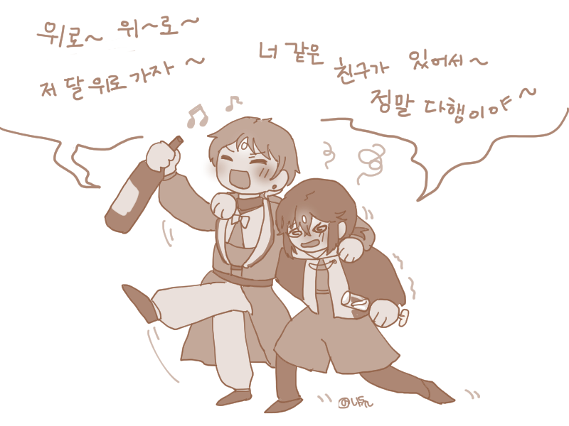 Chonacho_pic's tweet photo. 비밀 술잔치(였던 것)🍻 낙서
노래 가사는 Bud like you의 일부! https://t.co/OUS1onJCEi