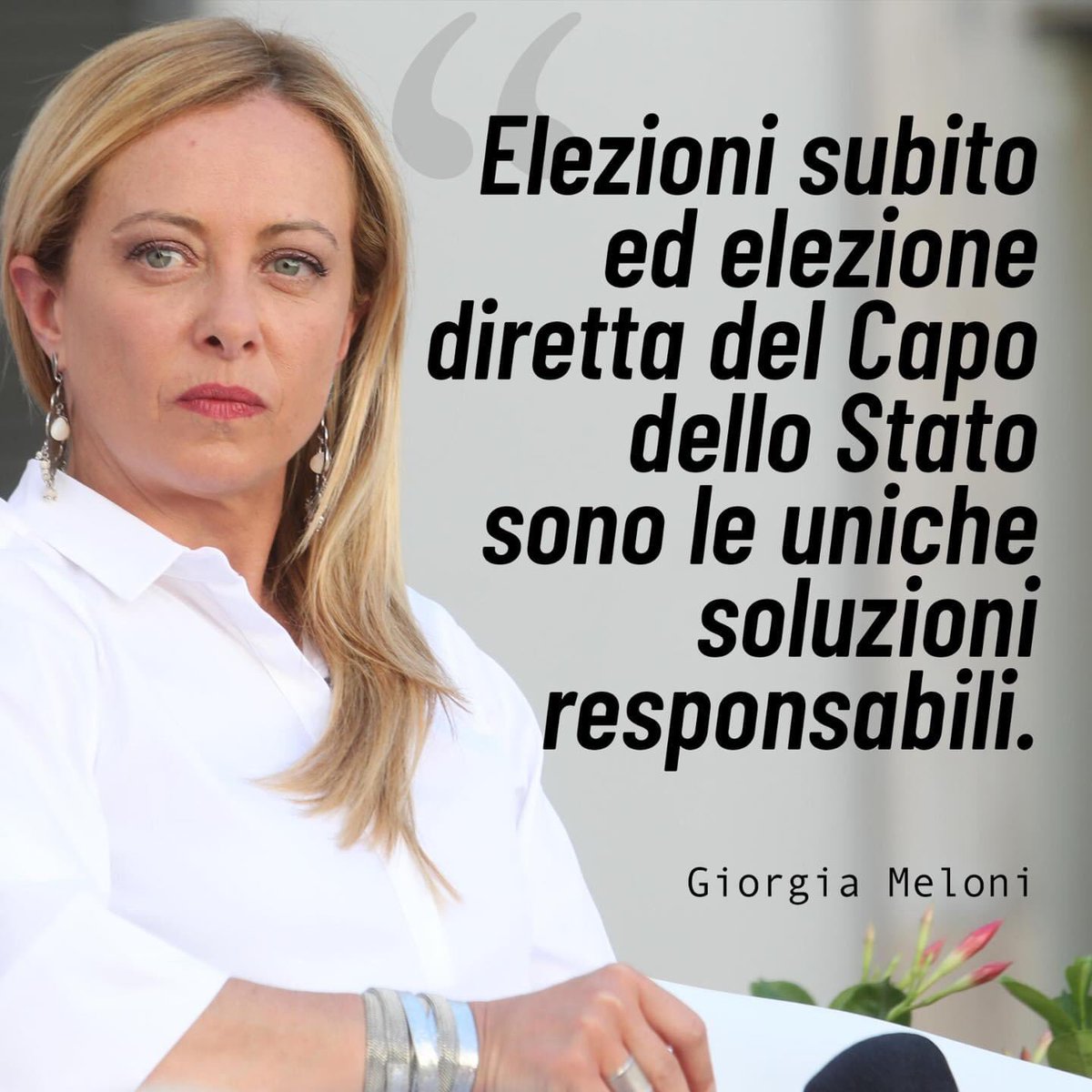 Elezioni subito e presidenzialismo #Quirinale