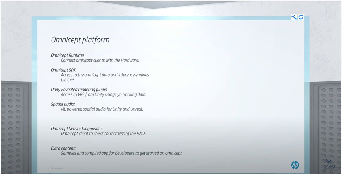 LidiaPitzalis's tweet photo. La Plataforma de VR #Omnicept
El portal https://t.co/K5ElUuYKND incluye toda la info necesaria para desarrollar las apps inteligentes de VR, como nos explica Sergi Tortosa
#VR #virtualreality #development #HPVR https://t.co/0fanQCVYSV