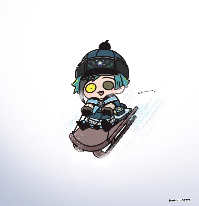 🦈「オレもソリ乗りたぁ〜い❤︎」🛷 