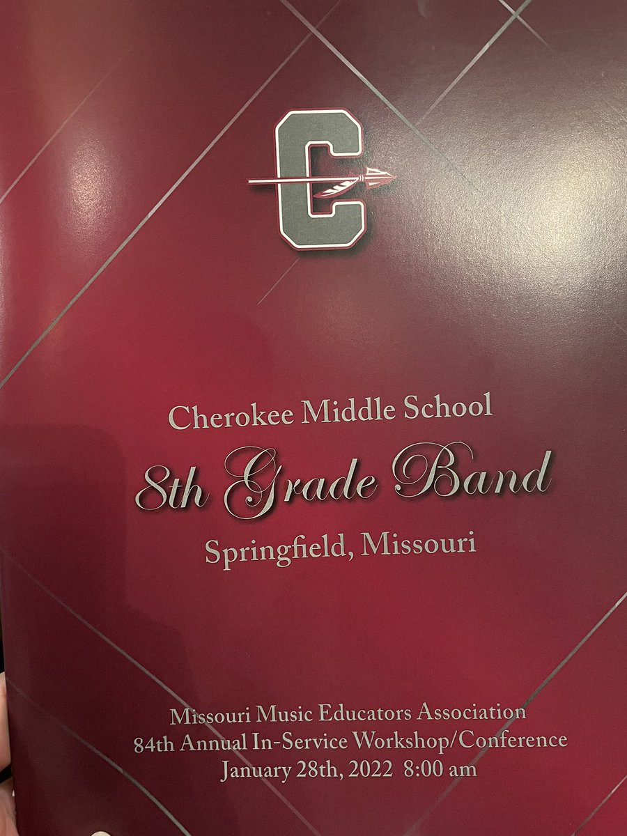 Big day for the <a href="/officialSPS/">Springfield Public Schools</a> Music Department! 4 groups performing today at the Missouri Music Educators Conference! Starting the day off with the <a href="/CherokeeSPS/">Cherokee Middle SPS</a> 8th grade band!