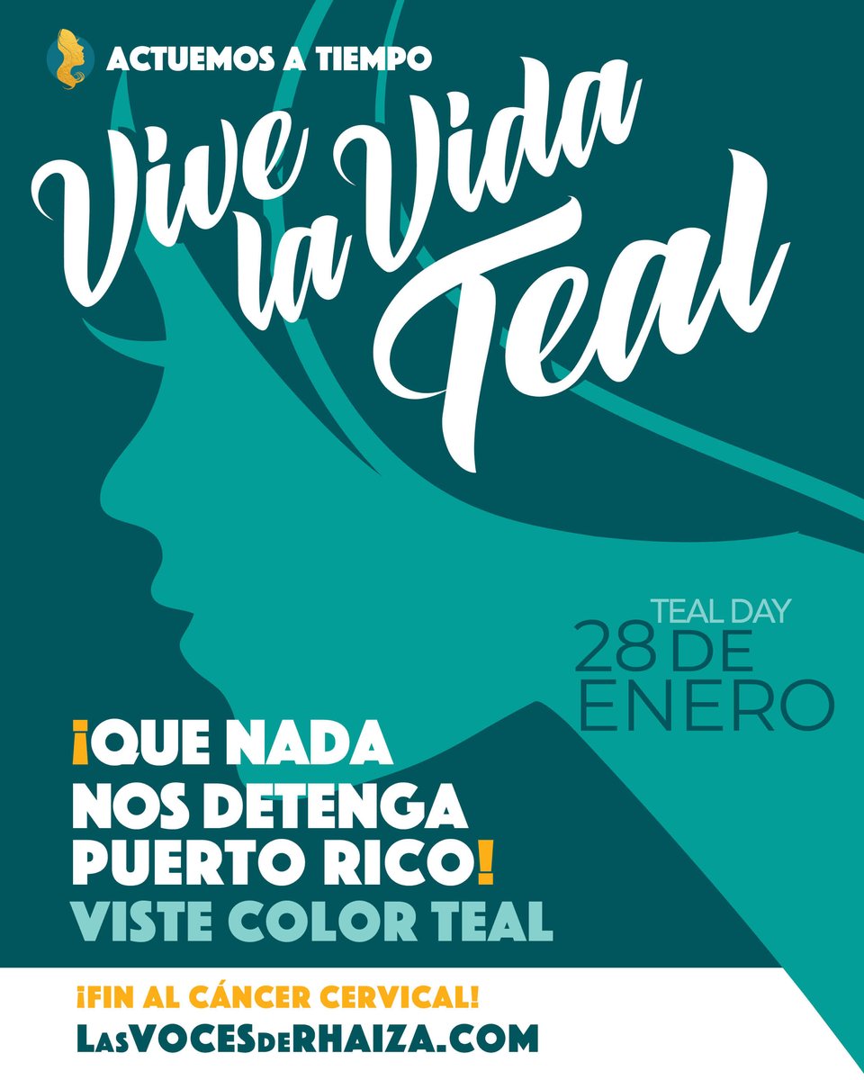 vocespuertorico's tweet image. Hoy Puerto Rico se viste del color TEAL en honor @lasvocesderhaiza para crear conciencia sobre la prevención del cáncer cervical y otros cánceres asociados al virus del papiloma humano. 
¡Únete a regar la voz y vistete de teal! #vivelavidateal #hpvawarenessmonth