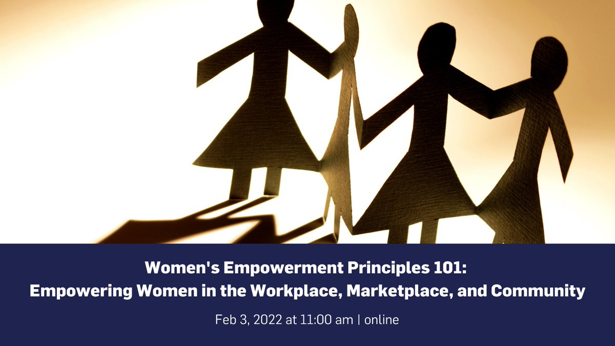 GlobalCompactCH's tweet photo. Co-hosted by the @globalcompact and @UN_Women, this #Webinar will provide an overview of the Women’s Empowerment Principles #WEPs and how they provide a strong framework to support companies when striving for gender equality. 

Join us: https://t.co/pkZpRhVEiv https://t.co/Lf0dS99nSF
