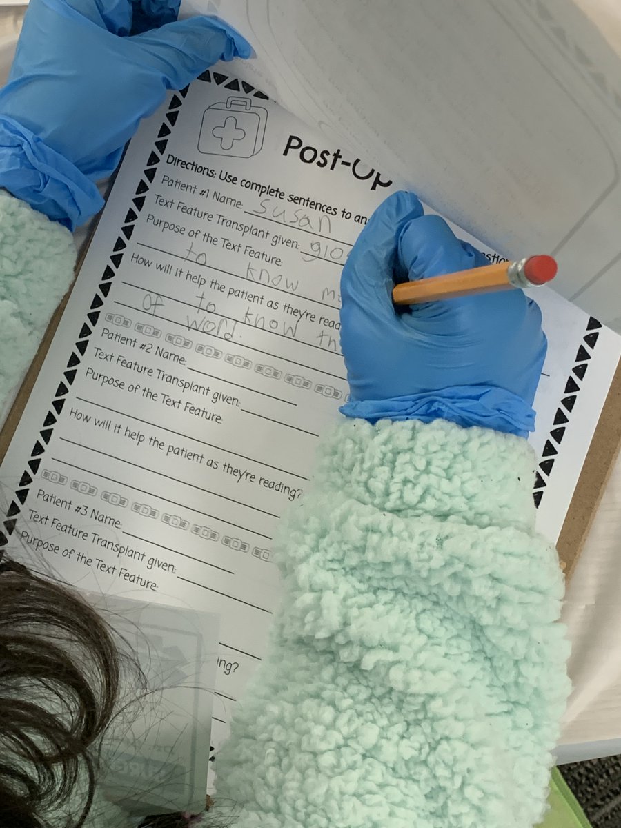 MFESMustangs's tweet photo. It's Text Structure SURGERY day in 3rd Grade! Way to go surgeons!  @lindsayhelman https://t.co/4NCDgrUrEK