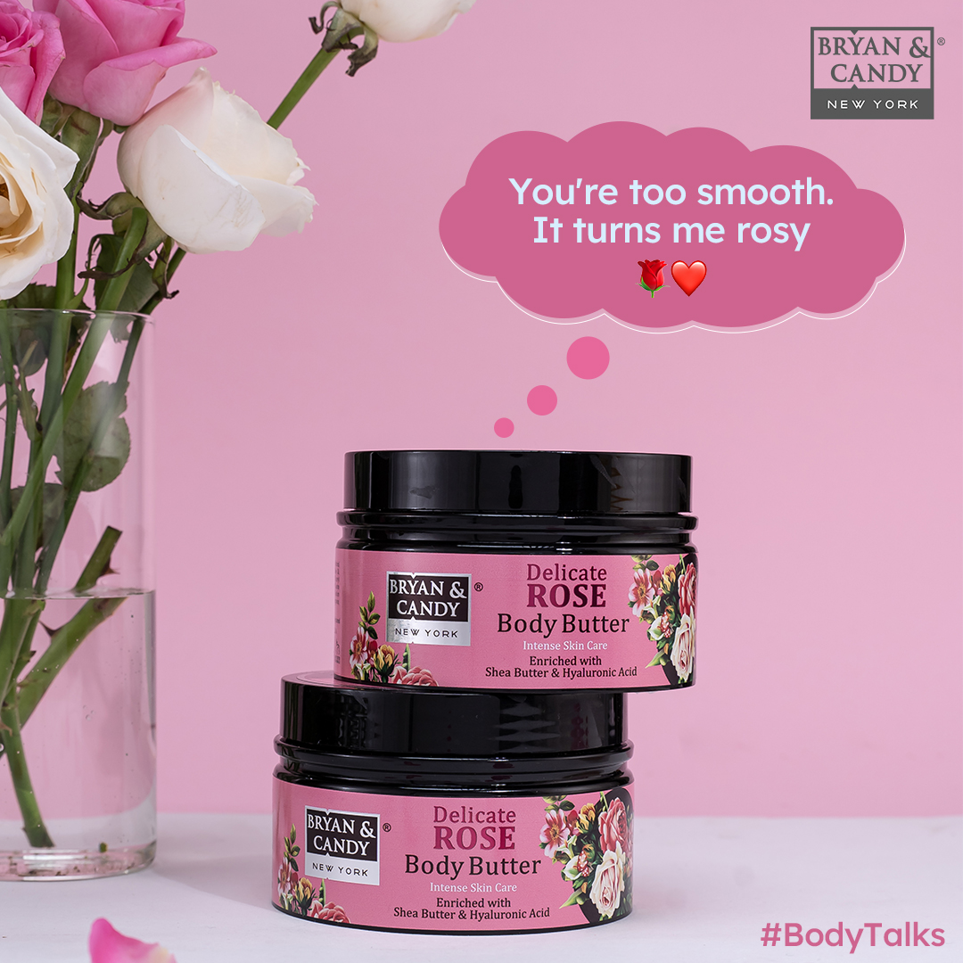 bryanandcandy's tweet photo. The way it glides across the skin. 😍
Have you tried Delicate Rose Body Butter yet?

#BodyButter #BodyTalks #DelicateRose #Rosy #Bodycare #BathAndBody #BodyEssentials #BryanAndCandy #LuxuryForEveryone https://t.co/BU2FiF77Tn