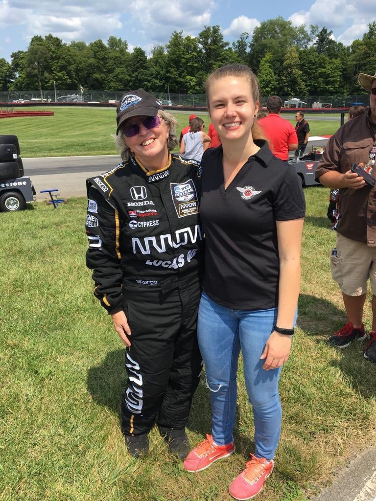 <a href="/drewmcnaughton/">frog is wrong</a> <a href="/IndyCar/">NTT INDYCAR SERIES</a> <a href="/PoconoRaceway/">Pocono Raceway</a> Davy drove me in a two seater at Mid-Ohio! I had a nice conversation with Mario while we put in our fire suits. But the biggest thrill was having <a href="/brunatomaselli/">Bruna Tomaselli</a> and her father come down to watch me!