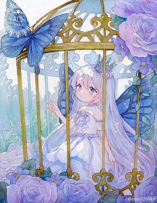 「birdcage white hair」 illustration images(Latest)