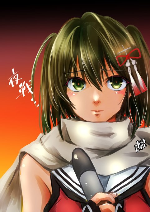 #艦これ版深夜の真剣お絵描き60分一本勝負
#艦これ版真剣お絵描き60分一本勝負_20220128
#川内

最近夜戦出来てない川内さん 