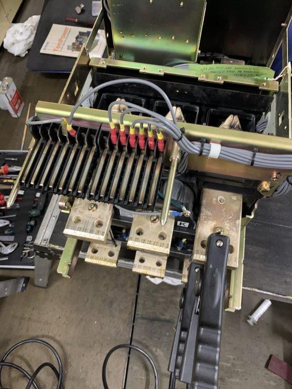 During a recent visit to a data centre in the UK, we serviced and tested 35 x Terasaki AT20 ACBs.

Our engineers were working on 5 x ACBs per night as part of the necessary maintenance. These services will prolong the usable life of the ACBs and reduce the risk of failures.