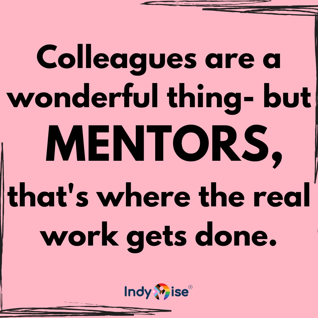 indywiser's tweet photo. Colleagues surely are wonderful people, but Mentors they help you grow...

#mentorship #mentoring #mentors #grow #colleagues https://t.co/veplpzG66K