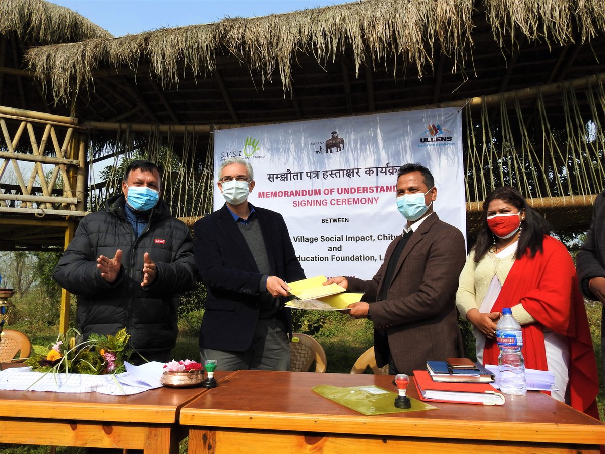 theUllensSchool's tweet photo. Jan 28, 2022: #MoU signed between #UEF and #SapanaVillageSocialImpact that runs the #SapanaSchool: start of a formal #partnership with the common #goal of establishing a #workingrelationship of long-term #collaboration in #education. #training #servicelearning https://t.co/94DUKaxTk0