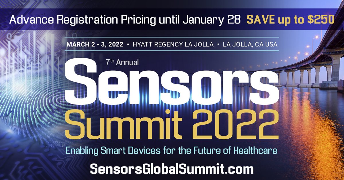 Sensors Professionals (@sensorsglobal) on Twitter photo There's still time to register for the #SensorsSummit. And for a limited time, save an *additional* $300 with code SGS300: bit.ly/33OvxzO Don't wait to secure your spot & hear top speakers from <a href="/MayoClinic/">Mayo Clinic</a>, <a href="/pfizer/">Pfizer Inc.</a>, <a href="/owletbabycare/">Owlet</a>, <a href="/JNJInnovation/">Johnson & Johnson Innovation</a> and more. There's still time to register for the #SensorsSummit. And for a limited time, save an *additional* $300 with code SGS300: bit.ly/33OvxzO Don't wait to secure your spot & hear top speakers from <a href="/MayoClinic/">Mayo Clinic</a>, <a href="/pfizer/">Pfizer Inc.</a>, <a href="/owletbabycare/">Owlet</a>, <a href="/JNJInnovation/">Johnson & Johnson Innovation</a> and more.