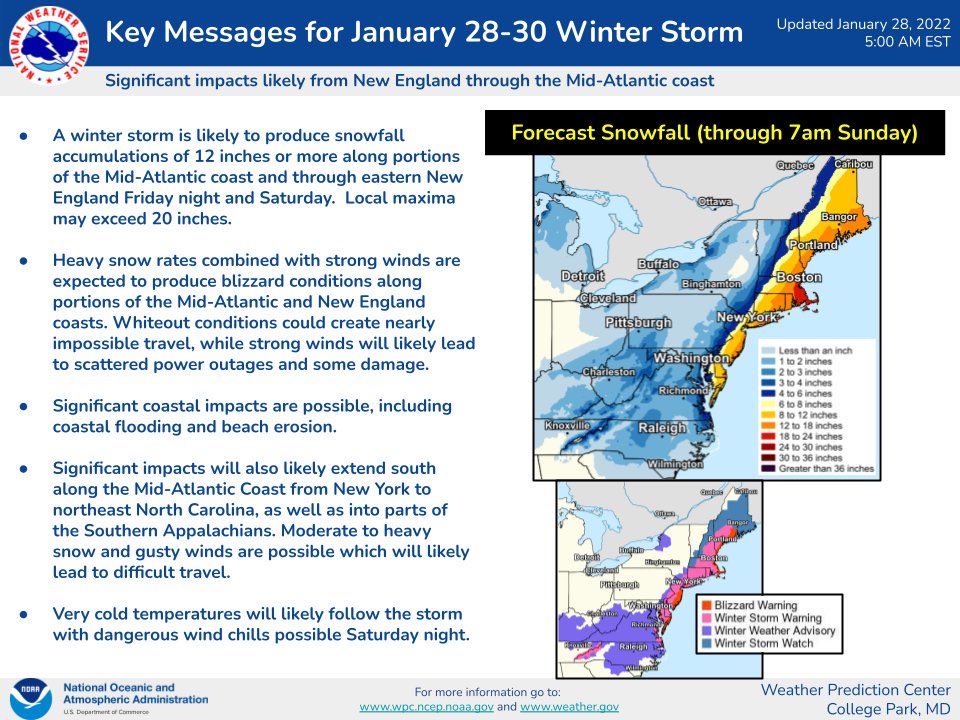 With predicted snow totals residents should make preparations for any power interruptions to not begin restoration until Sunday. Thermostats should be turned up tonight to keep your house warm. Also if you have well-water remember to fill your bathtub to use as a water source.