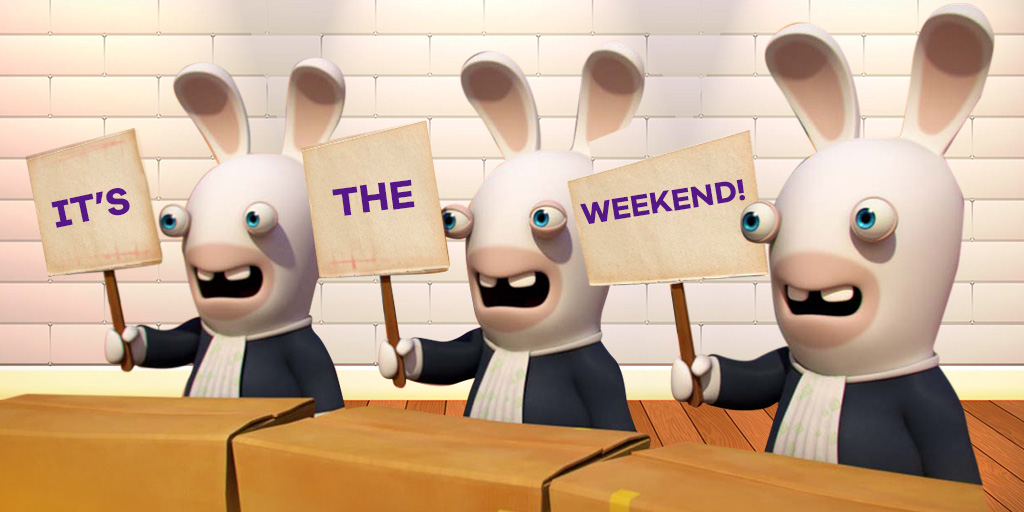 NickHDplus's tweet photo. Here’s ‘hopping’ you have a good one! 🐰
Tell us your plans 👇
Watch 'Rabbids Invasion', everyday at 3.30 PM only on Nick HD+!
#RabbidsInvasion #Rabbids #Adventure #Weekend #NickHD #Nickelodeon https://t.co/gQUhQdoow6