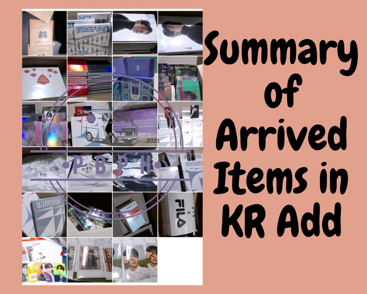 purpleballoonph's tweet photo. Good Evening! (sinipag sa pubmat now) #PBPProofs
Box 9 Items KR Address Arrivals! Again, check all your orders po if may tracking number na 4 po yata sa mga ito wala pang owners since wala po ako record na nag fill out kayo sa Box Sharing Form! https://t.co/KVqCLYgh4U